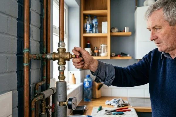 Isolation of water supply at the stopcock during an emergency call-out