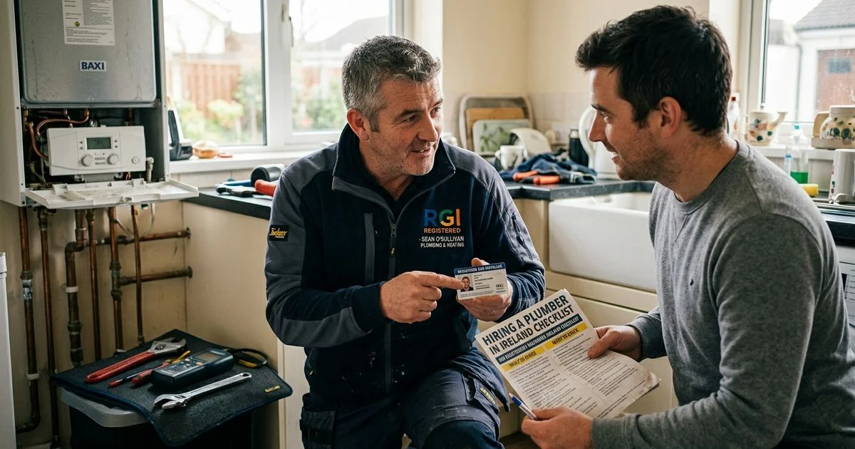 Checklist for hiring a qualified and reliable plumber in Ireland