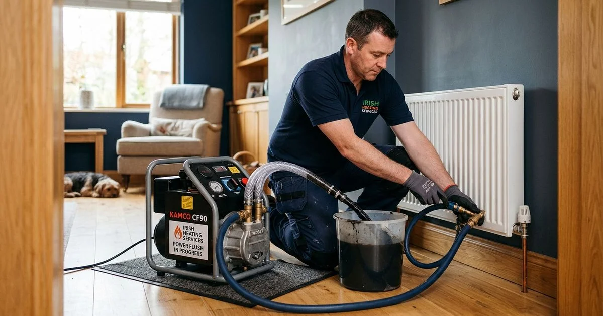 Guide explaining power flushing and why radiators go cold due to sludge buildup